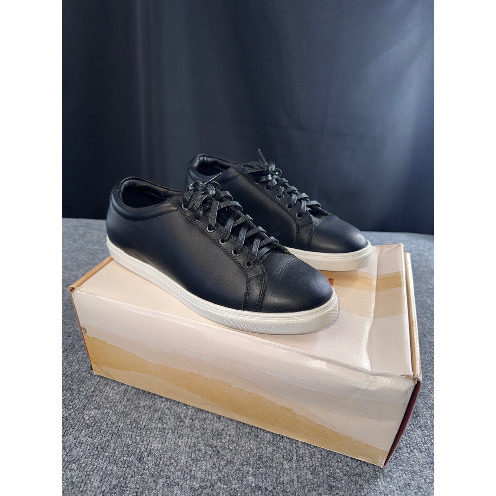 Patina Footwear AP Low Top Sneakers Black Leather Mens 8.5 BLTSNBLK85M